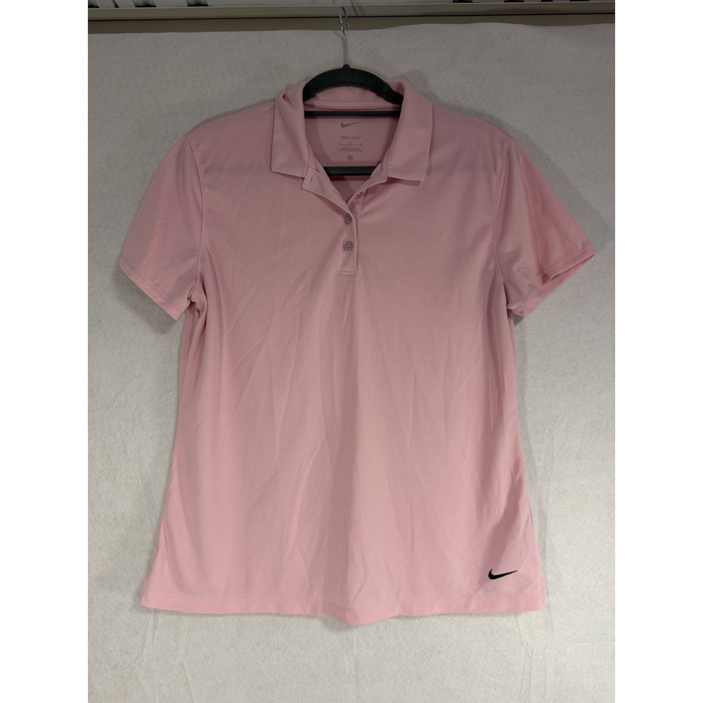 Nike Women's Dri-FIT Victory solid golf polo, Pink, Women's Size Large